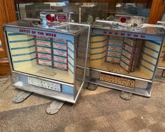 Juke box table / wall selectors