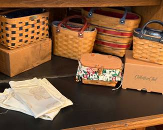 Longaberger baskets many new out of the box