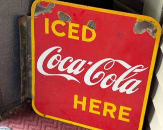 Porcelain Coke sign 