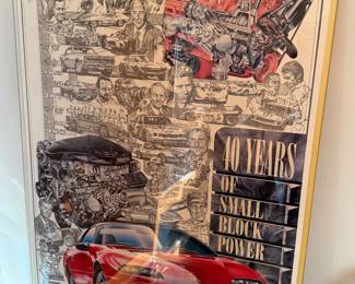 40 years small Block Chevy poster