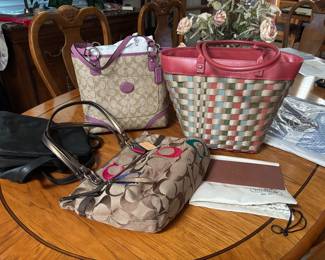 Coach Longaberger purses handbags