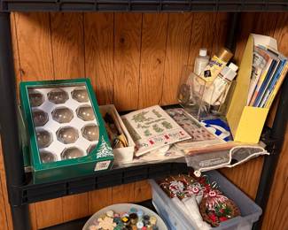 Crafting supplies, paints