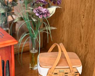 Longaberger covered baskets 