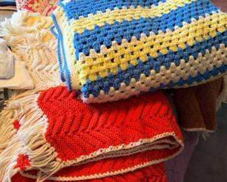 Vintage afghans