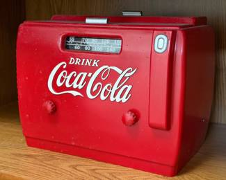 Antique coca-cola tube radio
