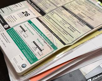 Complete maintenance records for BMW