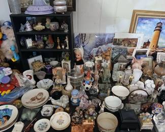 vintage nick knacks, porcelain, figures & other items