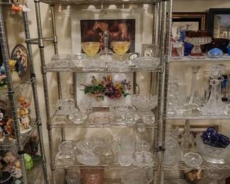 vintage glassware & artwork