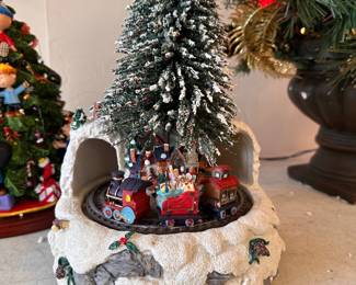 Christmas Tree with a train
