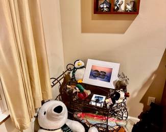 Decorative Wire Cart and another Bear