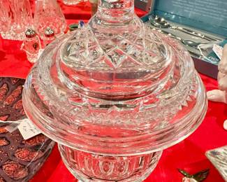 Rare House of Waterford Crystal Lidded Urn