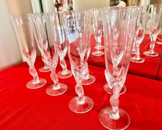 Faberge “Kissing Doves” Champagne Flutes