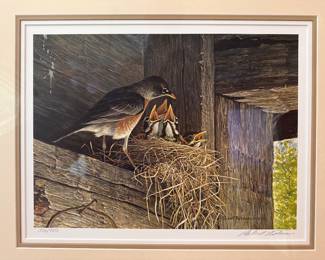 Signed and number litho by Robert Bateman