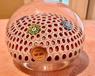 Saint Louis Crystal Paperweight - France