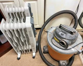 Heaters and shop vac