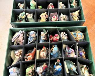 Thomas Kinkaid Santa Christmas ornaments