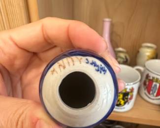 HandPainted Ceramic Decorative Eggs with Evil Eye Motif second image