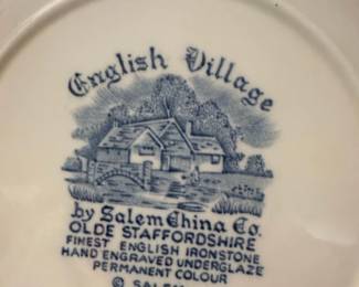 Salem China Co. English Village Ironstone Plate second image