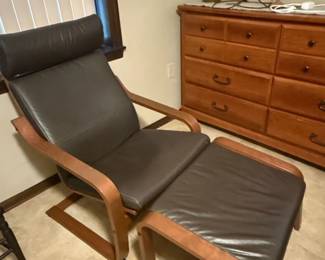 Pong Armchair and Ottoman