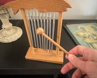 Wooden Tabletop Bar Chimes