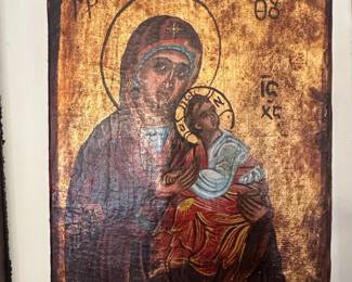 Byzantine Icon of the Theotokos and Christ