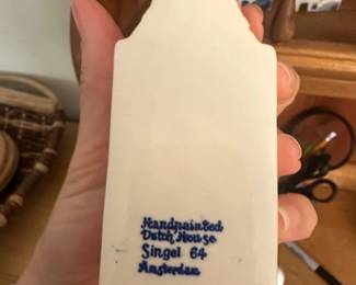 KLM Delft Blue House Figurine  Singel Amsterdam second image