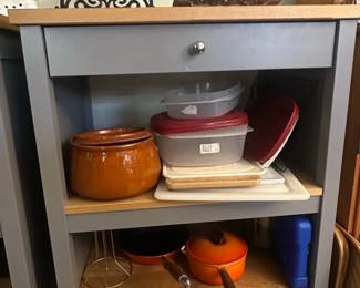 IKEA TORNVIKEN Kitchen Island with Cookware