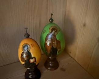 HandPainted Icon Egg with Stand