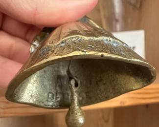 Brass Figural Bell  Crinoline Lady second image