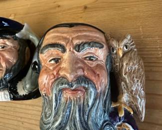 Royal Doulton Character Jugs  Capt. Ahab and Merlin Large third image