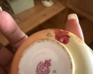 Royal Worcester Blush Ivory Floral Trinket Box second image