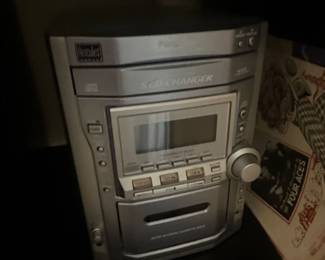 Panasonic SAPM CD Changer Stereo System with Cassette Deck