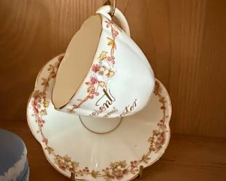 Royal Worcester A Present from Worcester Teacup and Saucer