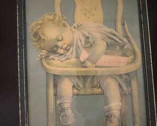 Bessie Pease Gutmann The Nap Lithograph Print