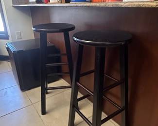 Winsome Wood Element Dark Wood Bar Stools Set of 