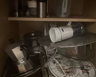 Aluminum Moka Pot and Assorted Kitchenware