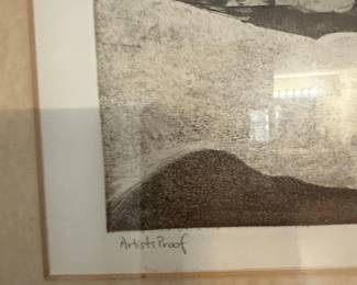 Tom Ward Southampton Beach Artists Proof Etching second image