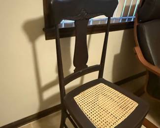 Antique Cane Seat Side Chair second image