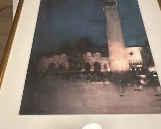 Watercolor Painting of the Jerusalem YMCA Tower