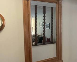 Vintage Federal Style Column Mirror