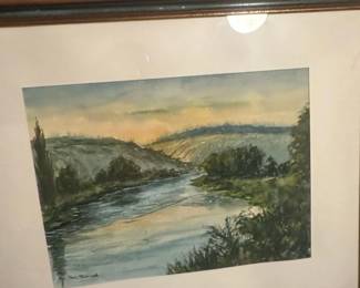Watercolor Landscape Painting by Paul Steinbeck