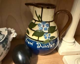 HandPainted Ceramic Pitcher From Dunster