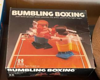 Vintage Bumbling Boxing Toy By Tomy W/ Box