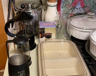 Assorted Kitchenware (Glassware, China, Pots & Pans, Gadgets, Etc.)