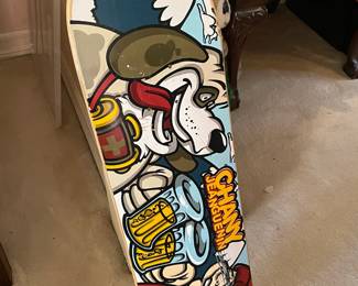 Vintage 1990s Chany Jeanguenin Skateboard By Rhythm Skateboards
