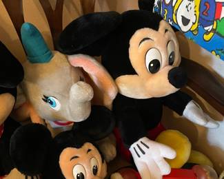 Assorted Vintage Disney Plush