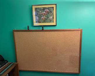 Corkboard & Framed Art