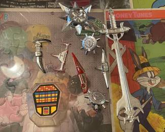 Vintage 1984 Voltron Lion Force Figure & Assorted Accessories 