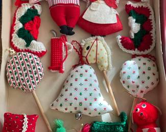 Vintage Christmas Ornaments (Some Hand Made)