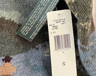 BRAND NEW WITH TAGS Handmade Lauren Ralph Lauren "Irish Sea" Sweater